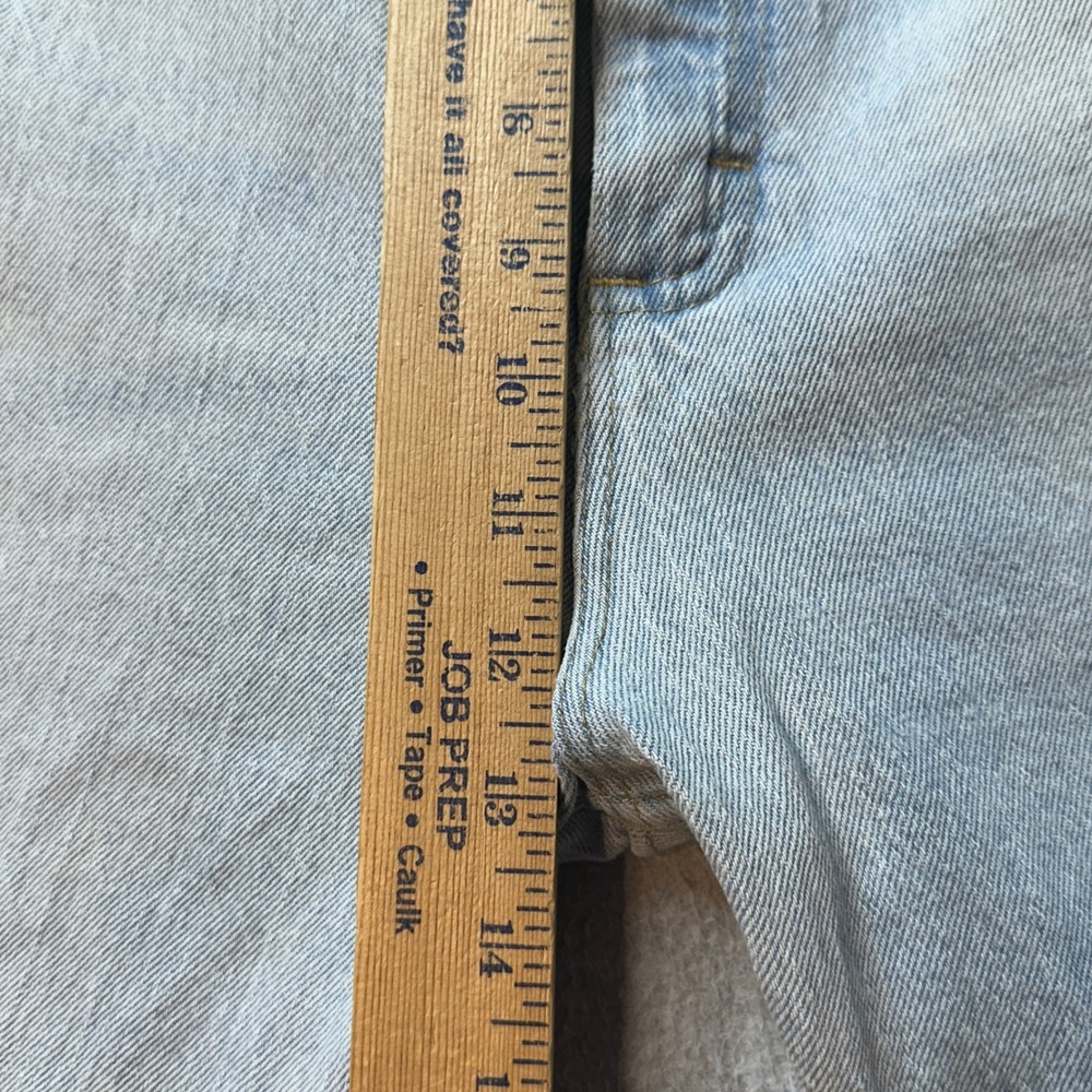 Wrangler Jeans Mens 46x30 Light Wash Straight Leg Denim Stretch Blue 97FPVVB - Picture 6 of 9